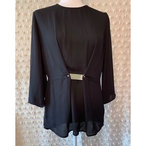3 for $30 🌸 Zara Basic | Black Edgy Blouse